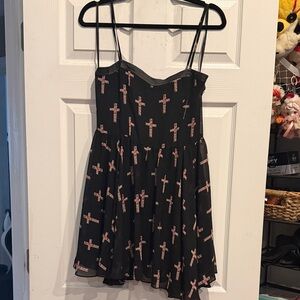Forever 21 Black and Pink Cross Dress, Size Medium